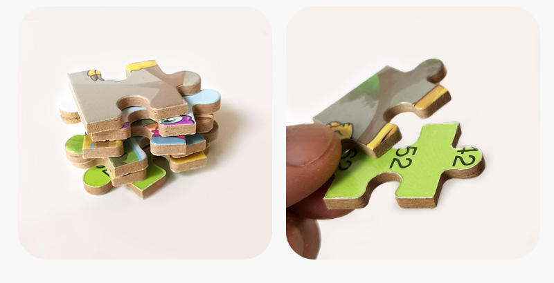 Rompecabezas de bebé de 60 piezas con patrón de dinosaurio de dibujos animados para niños con caja de embalaje de color de huevos de dinosaurio