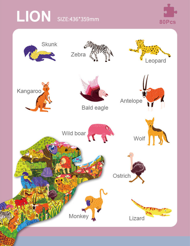 Rompecabezas personalizado de alta calidad de 100 200 piezas, figura de dibujos animados, juguetes intelectuales para niños, rompecabezas de madera para niños
