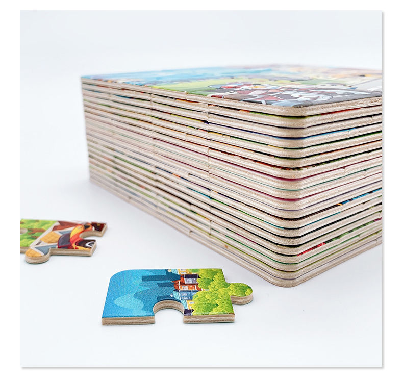 Precio al por mayor Estudiantes Juegos educativos Rompecabezas de papel para niños