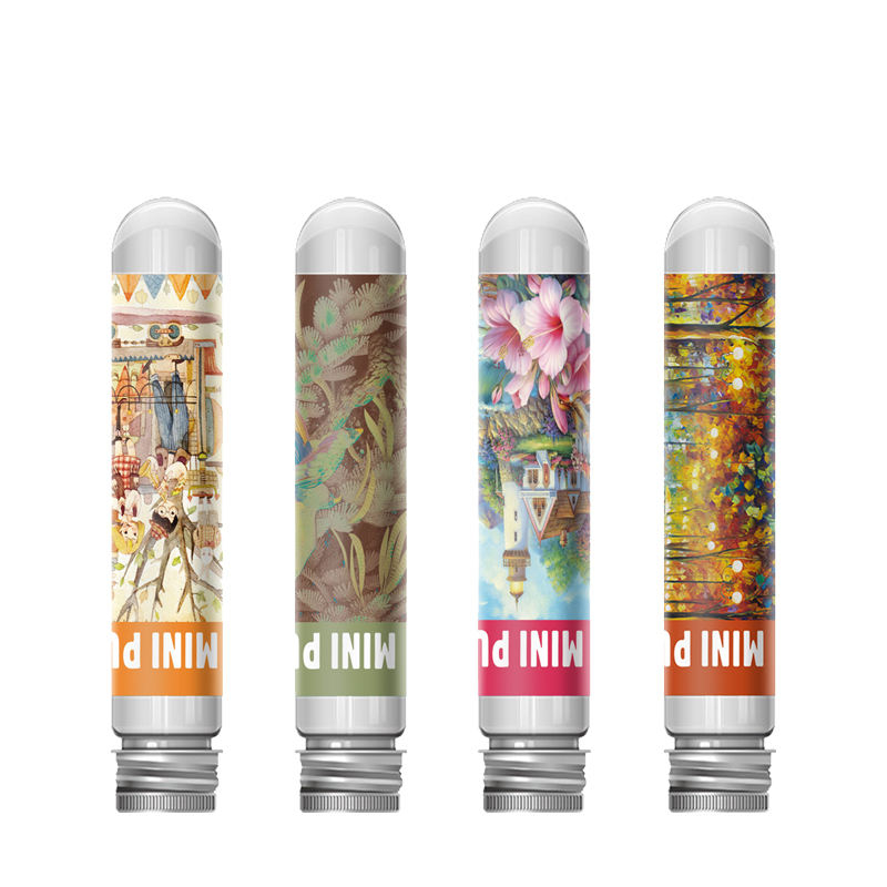 Impresora de rompecabezas de tubo de botella de plástico acrílico Cartón de diseño personalizado 150 200 300 1000 piezas Rompecabezas para niños en China