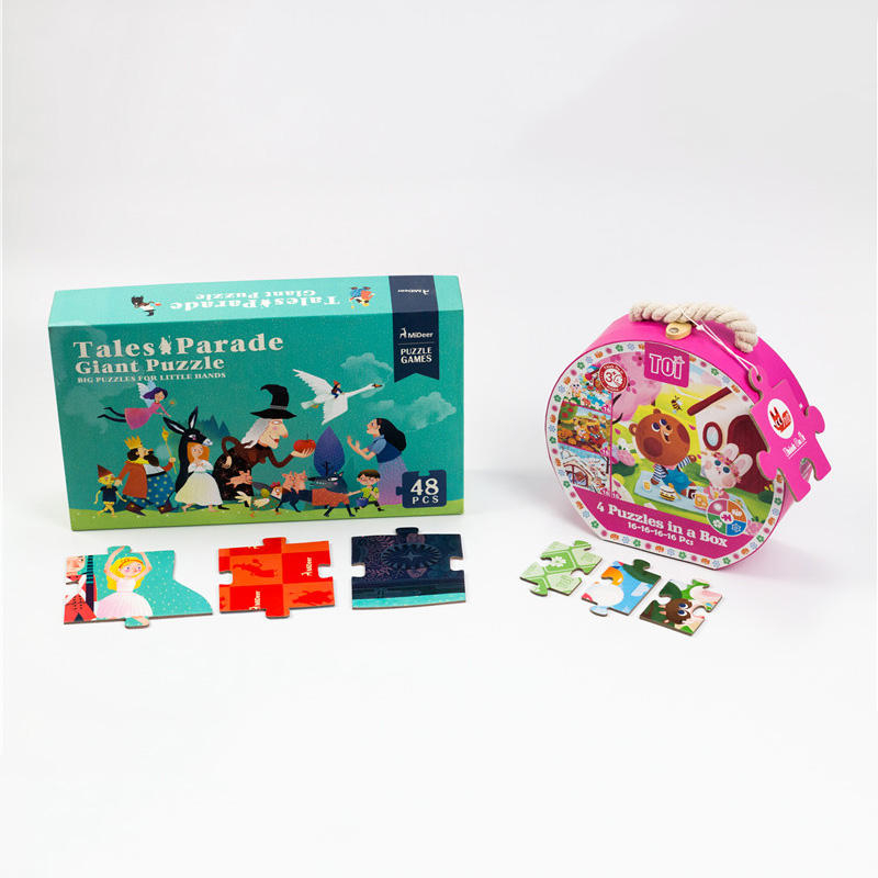 Precio de fábrica Inteligencia 48 piezas Big Floor Puzzle Animal Kids Toy rompecabezas de madera personalizado