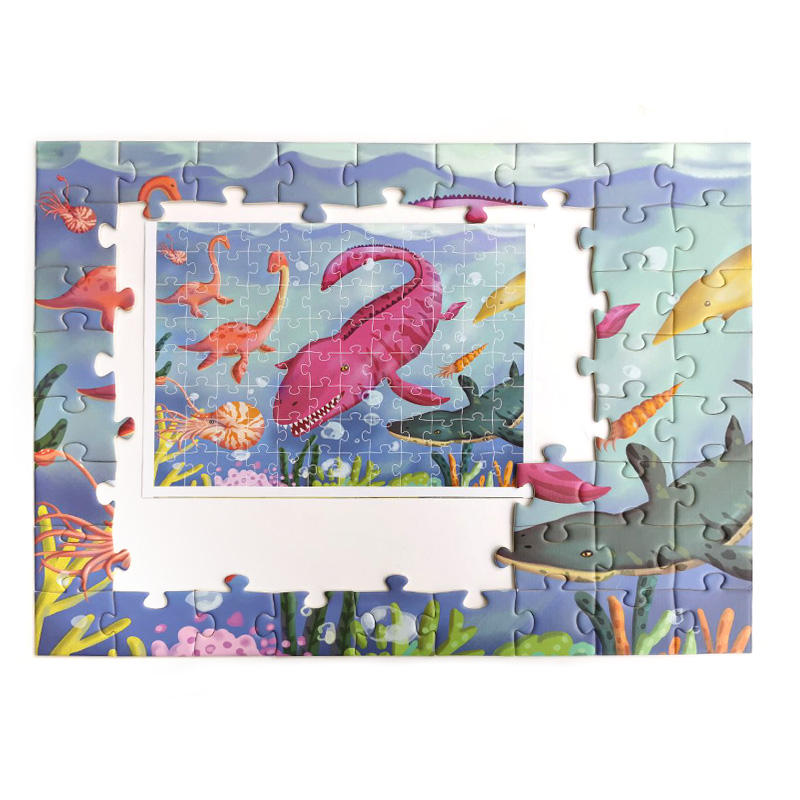 Rompecabezas de 100 a 200 piezas con diseño personalizado de animales de diseño personalizado de diferentes niveles barato de fábrica