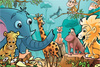 Rompecabezas para niños diseño personalizado animal 300 piezas rompecabezas de madera para niños