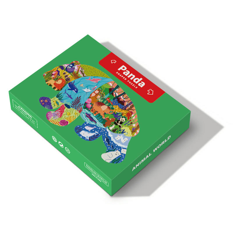 Venta al por mayor de productos de la serie de niños de rompecabezas personalizados 80 150 300 piezas caja de rompecabezas de animales