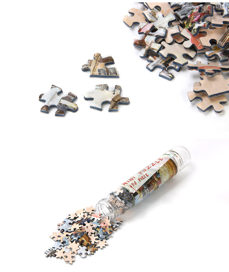Impresora de rompecabezas de tubo de botella de plástico acrílico Cartón de diseño personalizado 150 200 300 1000 piezas Rompecabezas para niños en China