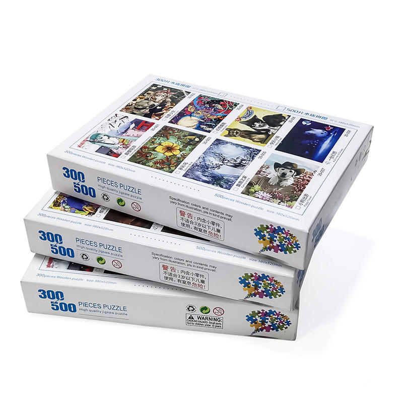 Rompecabezas de obra de arte de alta calidad 300 500 piezas rompecabezas juego personalizado juguetes para niños