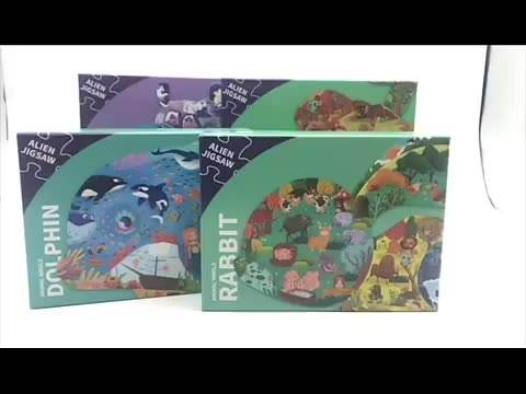 Rompecabezas de animales de piso grande al por mayor 88 98 108 120 136 piezas rompecabezas de cartón para niños
