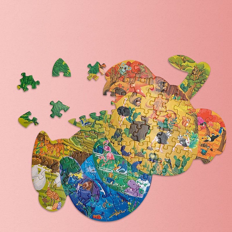 En stock Rompecabezas de 120 piezas Kid Paper Cartón Complanate Jigsaw