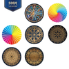 Rompecabezas de cartón personalizado Rainbow Earth Paper Round Adult Jigsaw Puzzle 500 piezas