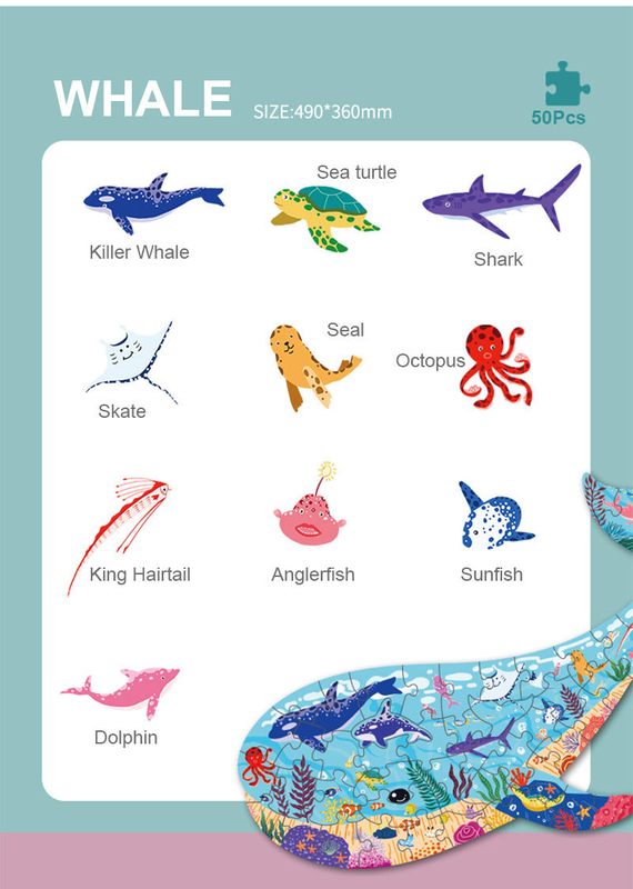 Precio de fábrica, rompecabezas de sublimación personalizado, papel DIY, juego para niños, juguetes, rompecabezas, animal