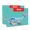 Toi Baby Early Education Intelectual Toys pcs Ballena Papel Cartón Niños Rompecabezas para niños