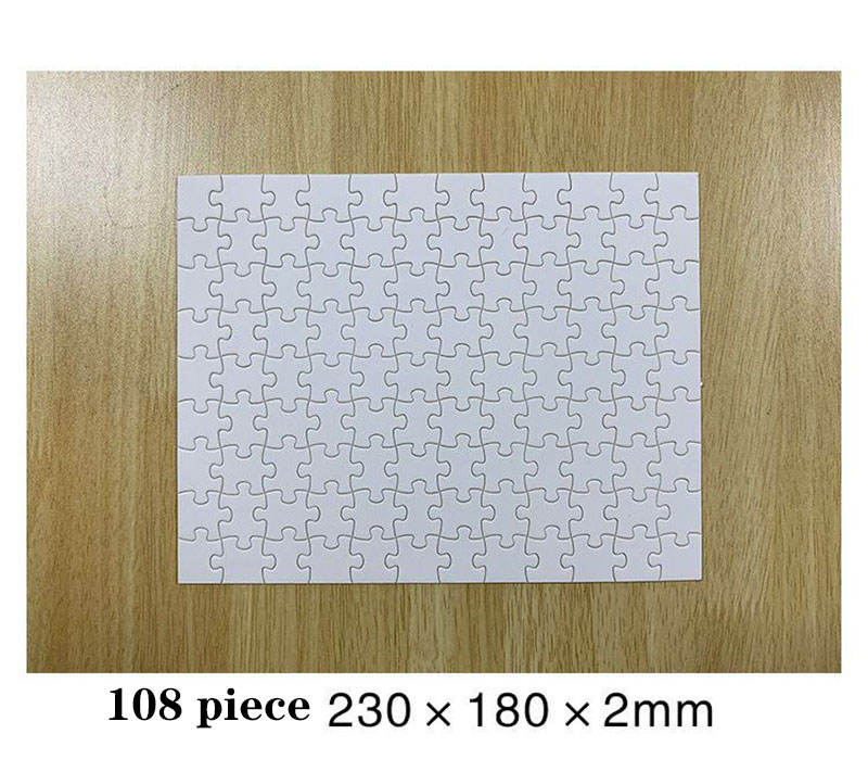 Rompecabezas de transferencia de calor Sublimación de madera Sublimación Rompecabezas en blanco Imprimible