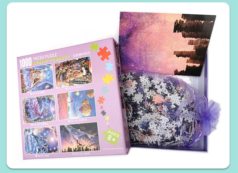 Rompecabezas personalizado, 1000 piezas, juguete de papel, juegos de rompecabezas de anime para adultos, rompecabezas al por mayor con caja