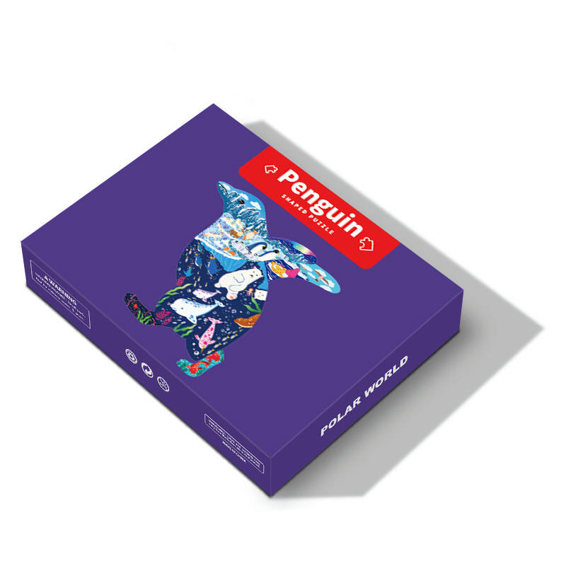 Rompecabezas personalizados para niños, diseño de animales, 100 Uds., rompecabezas de cartón y papel
