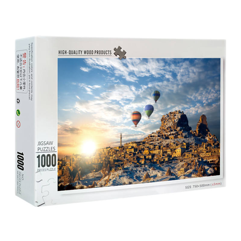 Venta caliente bajo MoQ Adultos Wooded Custom design Diy Jigsaw Puzzle 1000 Piezas para adolescentes