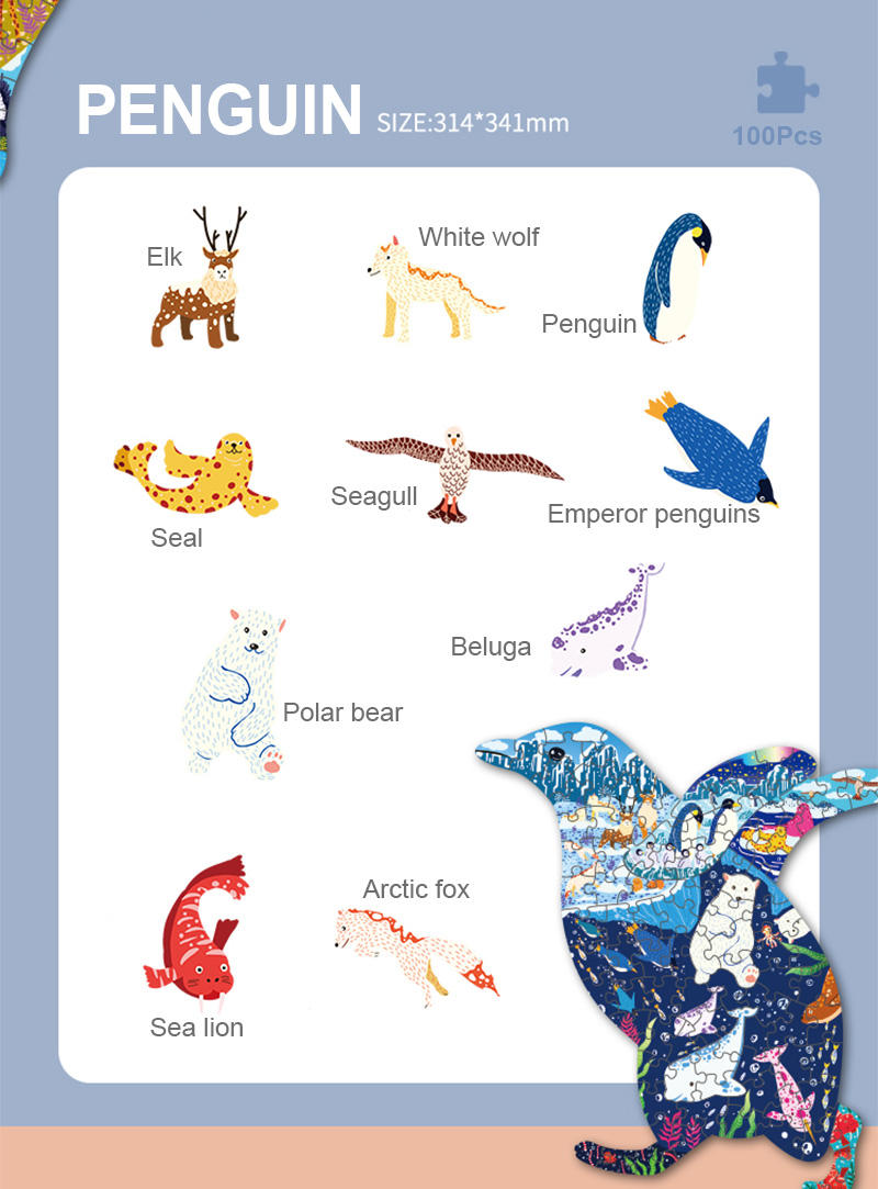 Rompecabezas personalizado de alta calidad de 100 200 piezas, figura de dibujos animados, juguetes intelectuales para niños, rompecabezas de madera para niños
