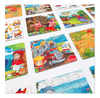 Venta al por mayor, precio bajo, tren de tráfico, animal, juguete personalizado para niños, 24 36 48, 60 piezas, rompecabezas