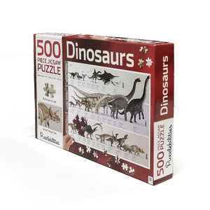 Venta al por mayor Adultos Juguetes Juegos Rompecabezas Cartón gris Dinosaurio Patrón Rompecabezas