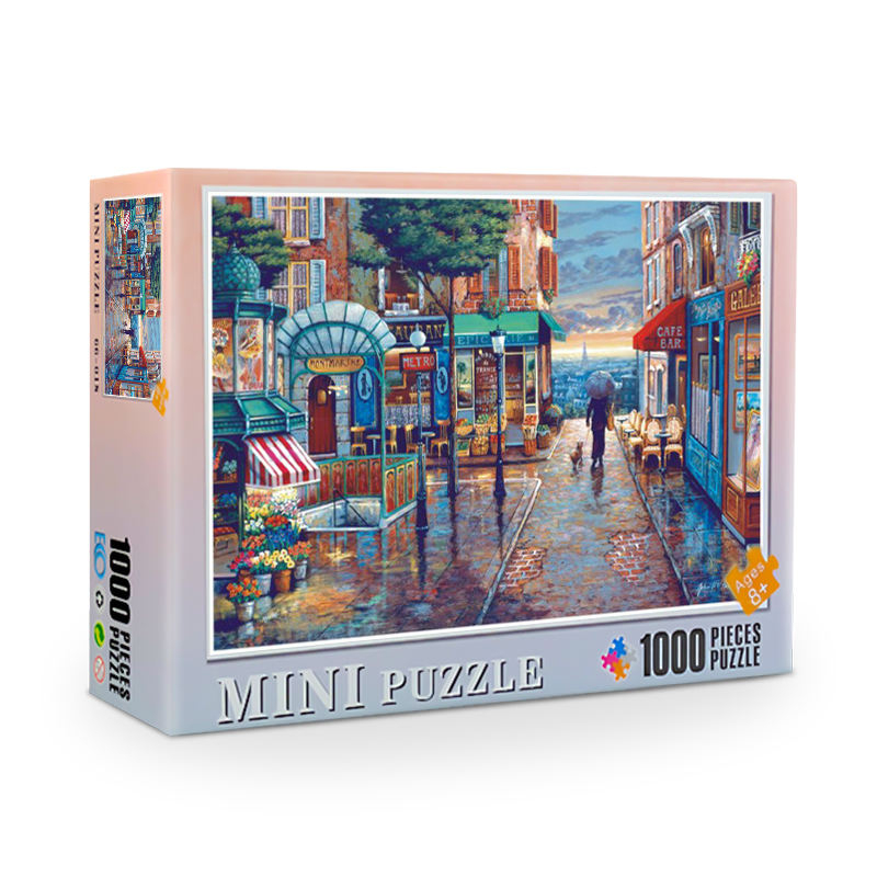 Venta al por mayor, juegos de rompecabezas personalizados, juego de rompecabezas de 1000 piezas, rompecabezas para adultos