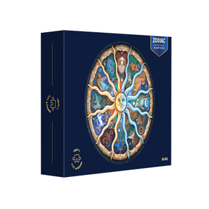 Venta al por mayor, juegos de rompecabezas Diy personalizados, rompecabezas redondo de cartón a buen precio, 500 piezas